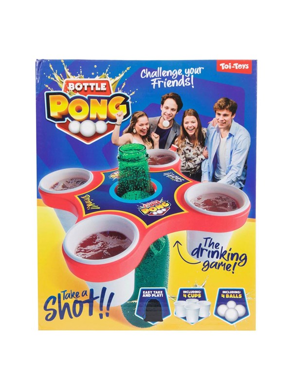 Toi-Toys - Board game Pong Hero with 4 Balls and 4 Cups