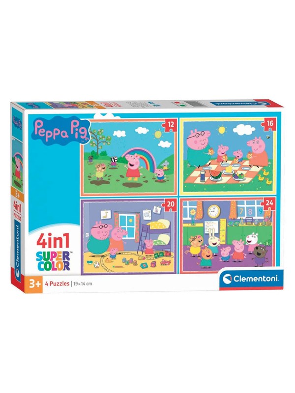 Clementoni 4in1 Puzzle Peppa Pig Gulv