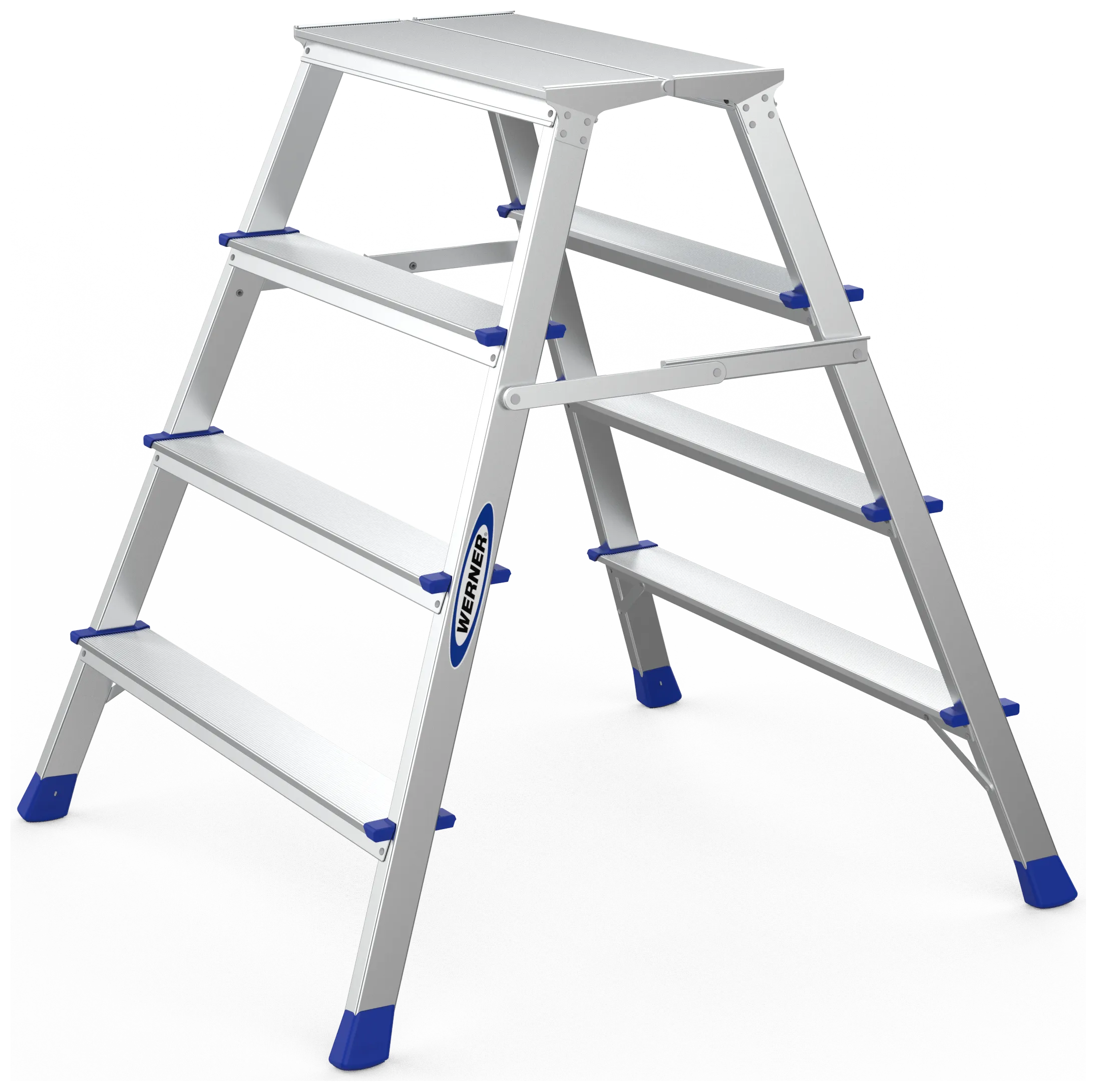Arbejdsbuk Werner 2×4 trin 60cm bred højde 0,99mtr