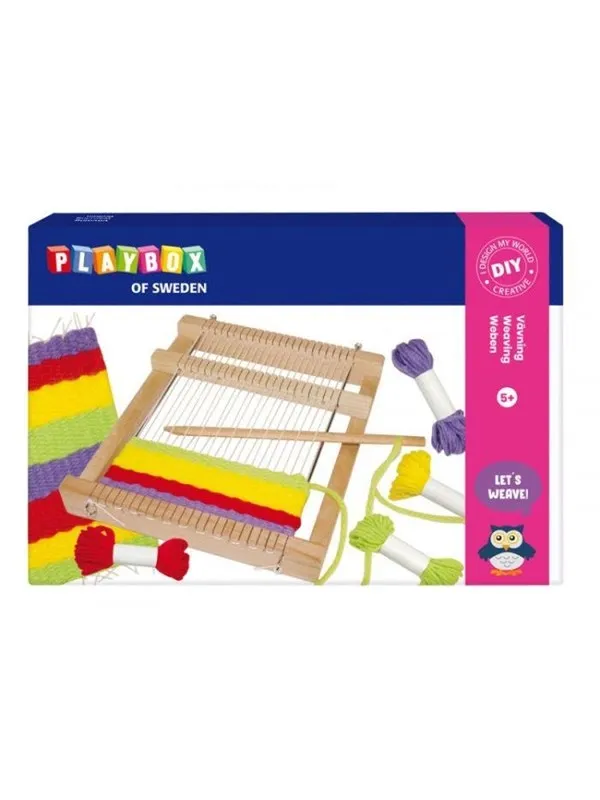Playbox Creative Weaving Set - 4 Yarn Colors