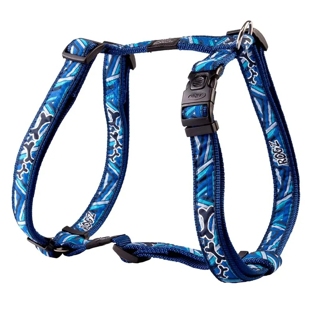 Rogz Fancy Dress Sele - 60-100cm - Navy Blå
