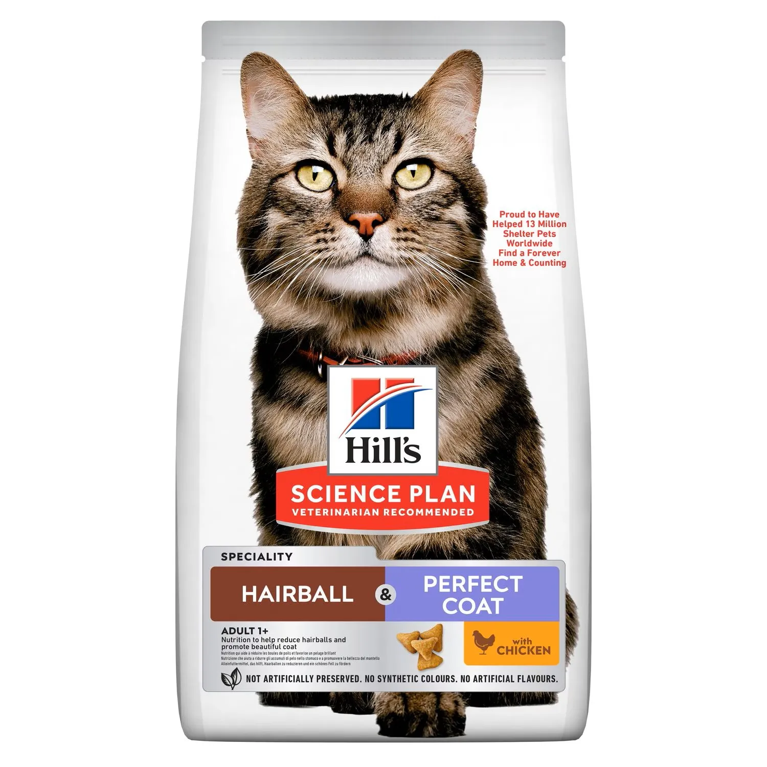 Hill's Adult Hairball-Perfect Coat Chicken - 7 kg