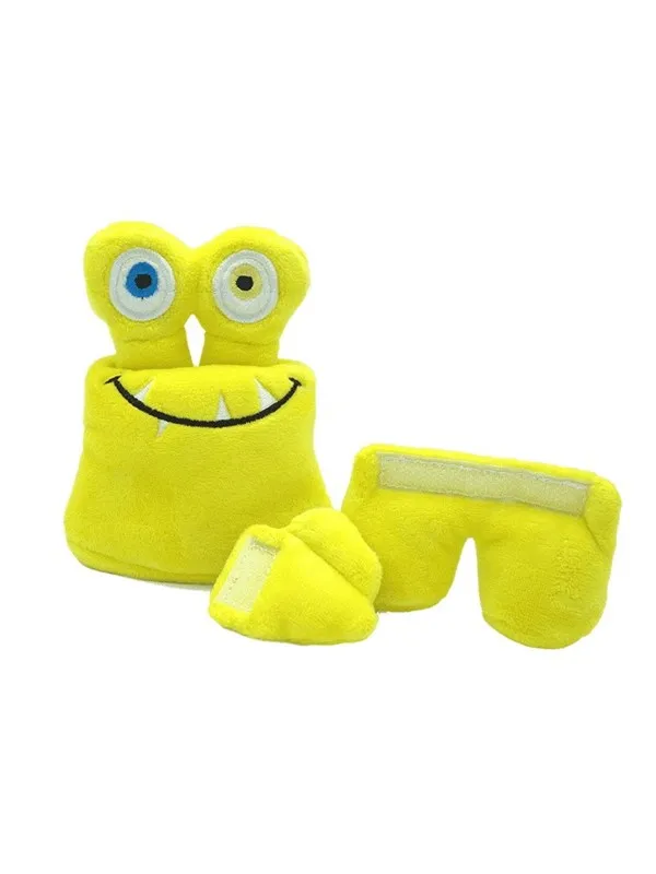 Tearrible Aktivitets bamse Tiny Gul- m/piv 14 cm.
