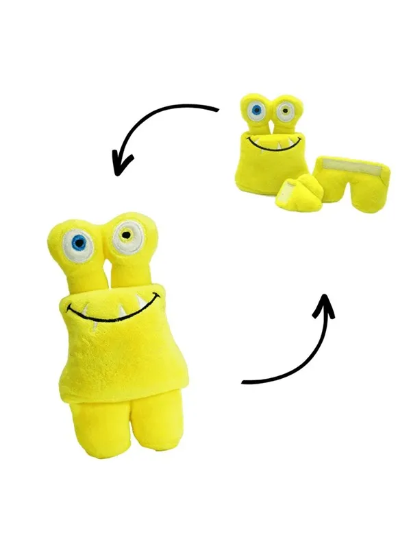 Tearrible Aktivitets bamse Tiny Gul- u/piv 14 cm.