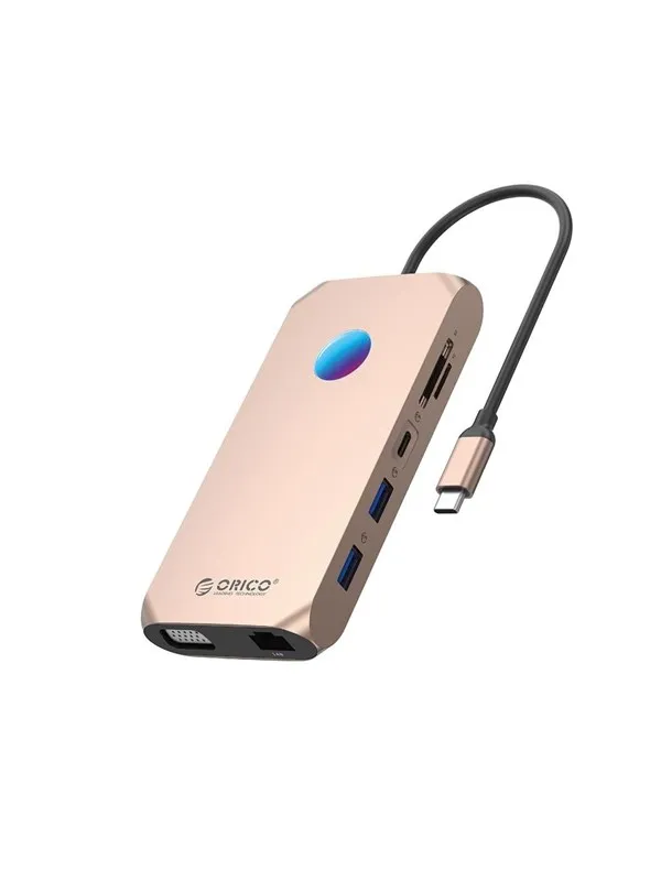 ORICO XCR 12in1 RGB USB-C Docking Station USB-hub - USB 3.1 - 12 porter