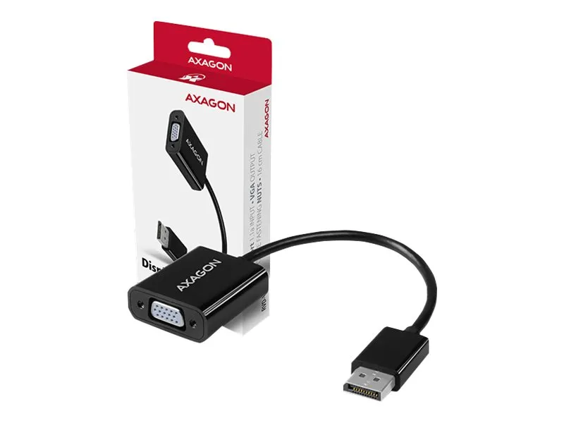 AXAGON - videoadapter - DisplayPort til HD-15 (VGA) - 16 cm