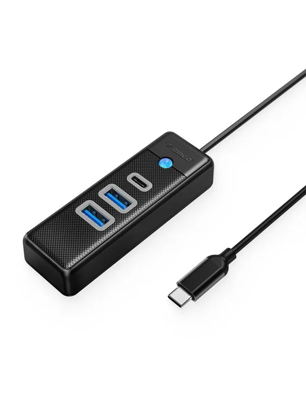 ORICO PWC2U-C3 3-port USB hub 2x USB-A 3.0 1x USB-C 3.0 0.5 m - black USB-hub - USB 3.0 - Svart