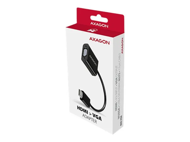 AXAGON adapter - HDMI / VGA - 17 cm