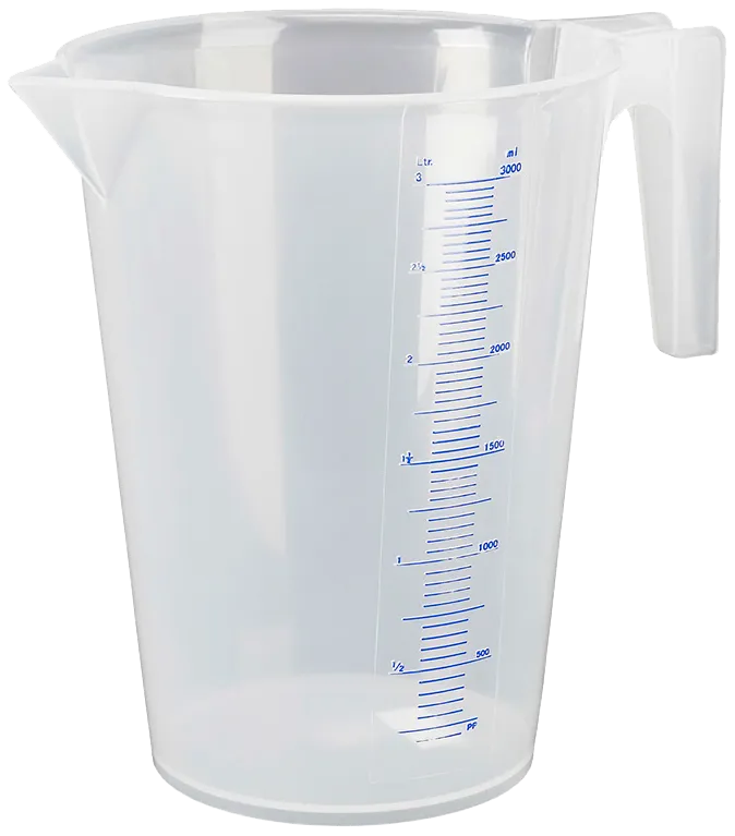 Pressol målebæger transparent PP 3,0 ltr