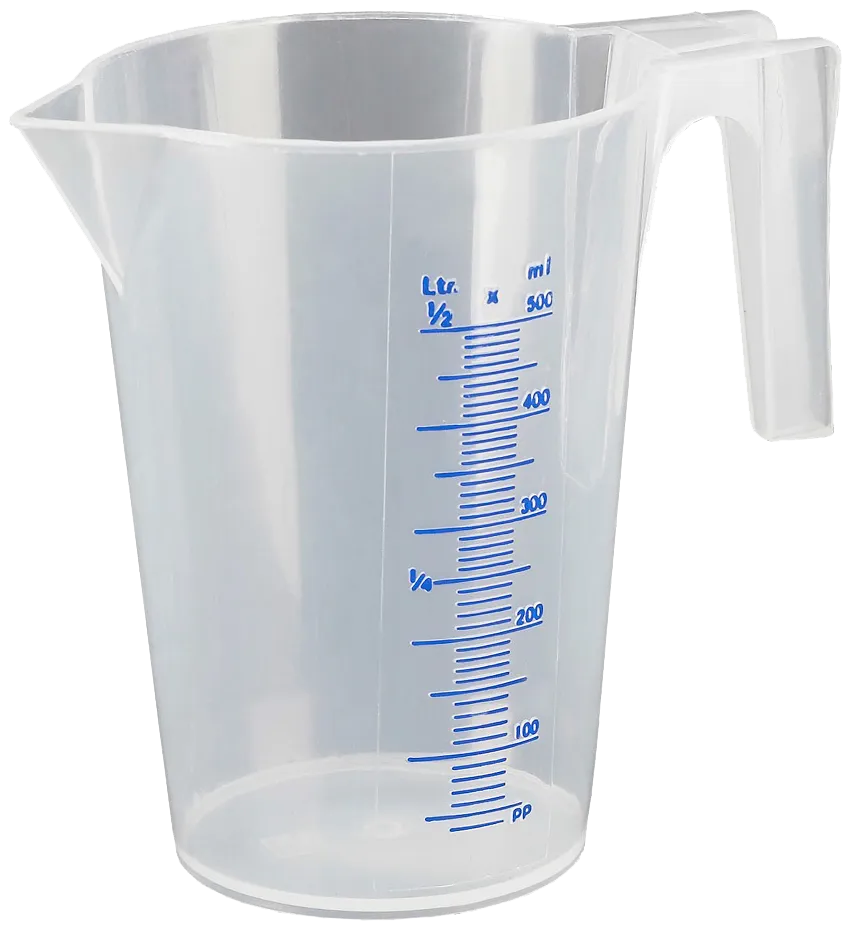 Pressol målebæger transparent PP 0,5 ltr