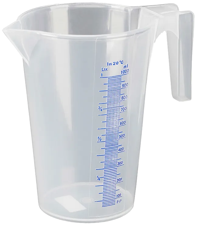 Pressol målebæger transparent PP 1,0 ltr