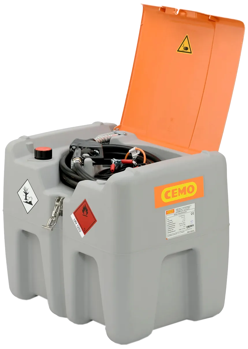 Cemo transporttank m/låg t/diesel, 210 ltr