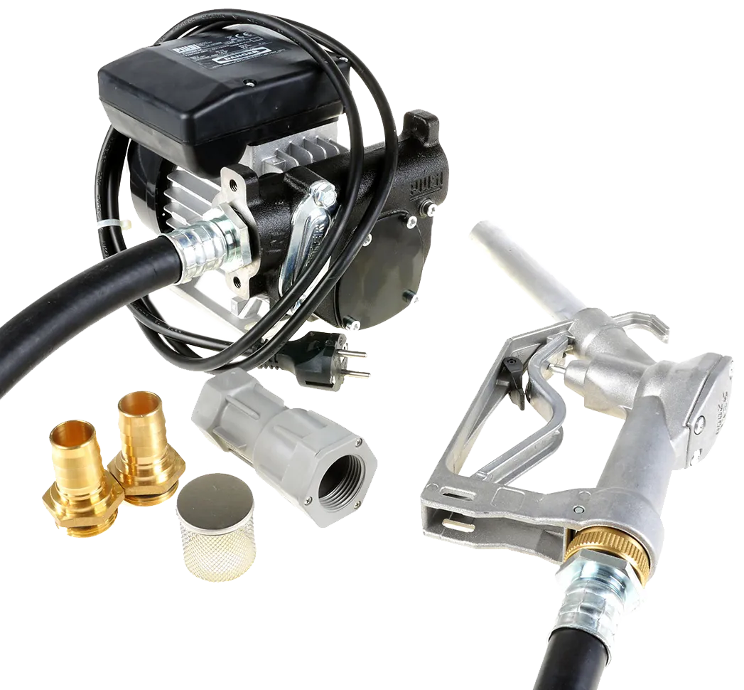 Piusi dieselpumpesæt 4m slange 58ltr/min 230V