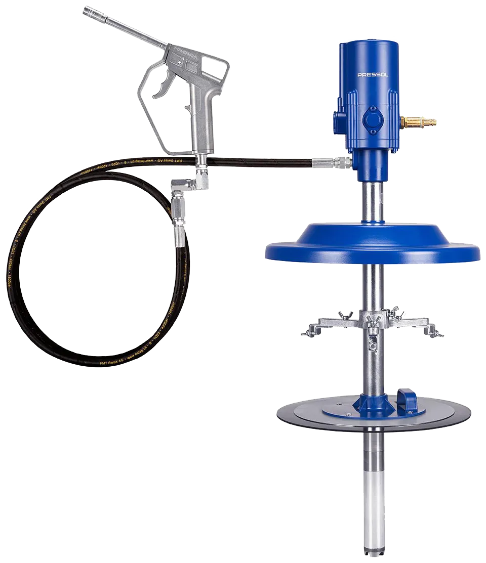 Pressol pneum. fedtsmøresæt t/18kg spand