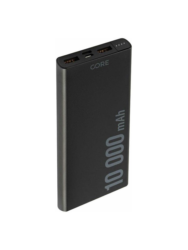 Forever SPF-01 10.000 mAh 18W PD + QC Powerbank Black Nødlader - Svart - 10000 mAh