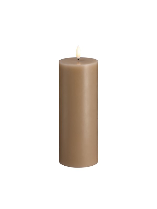 Moods & More LED pillar candle - Sand - 74x200 mm