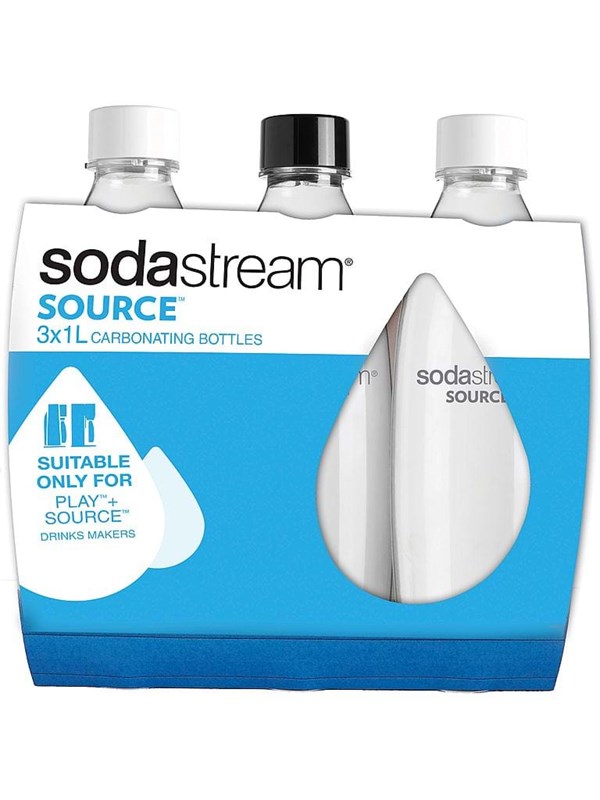 Sodastream bottle 3-pack - Black and White