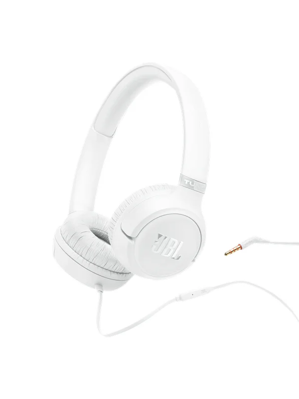 JBL Tune 530 Wired On-ear Headphones White