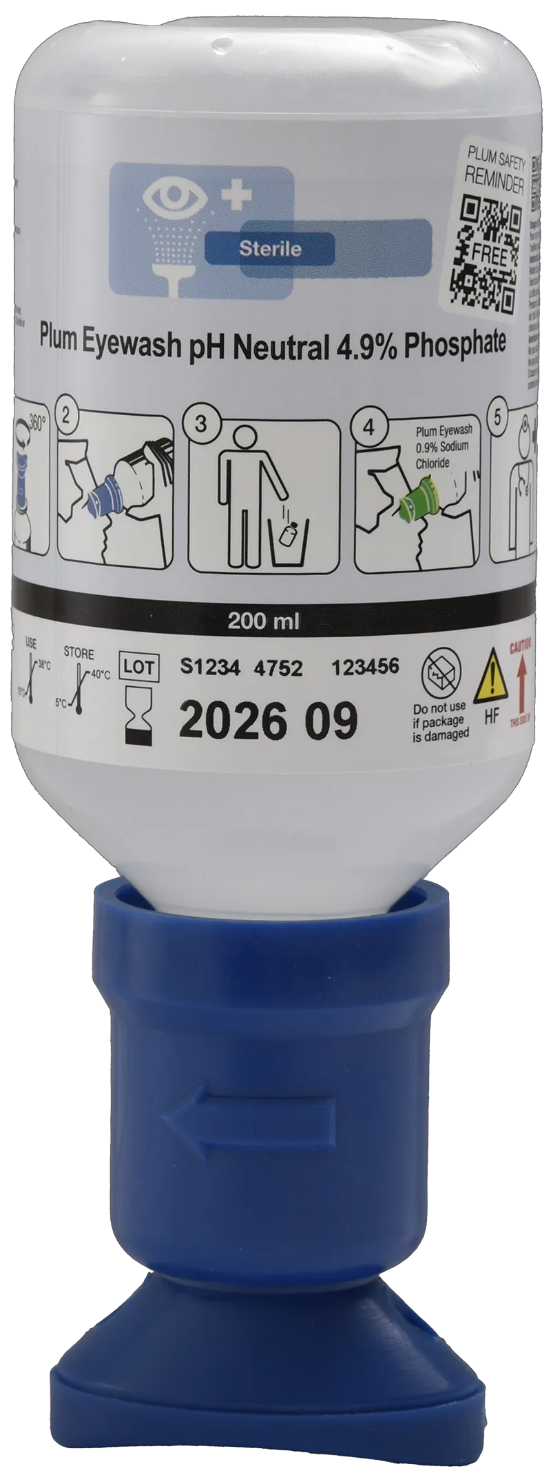 Øjenskyller Plum PH Neutral, 200 ml flaske