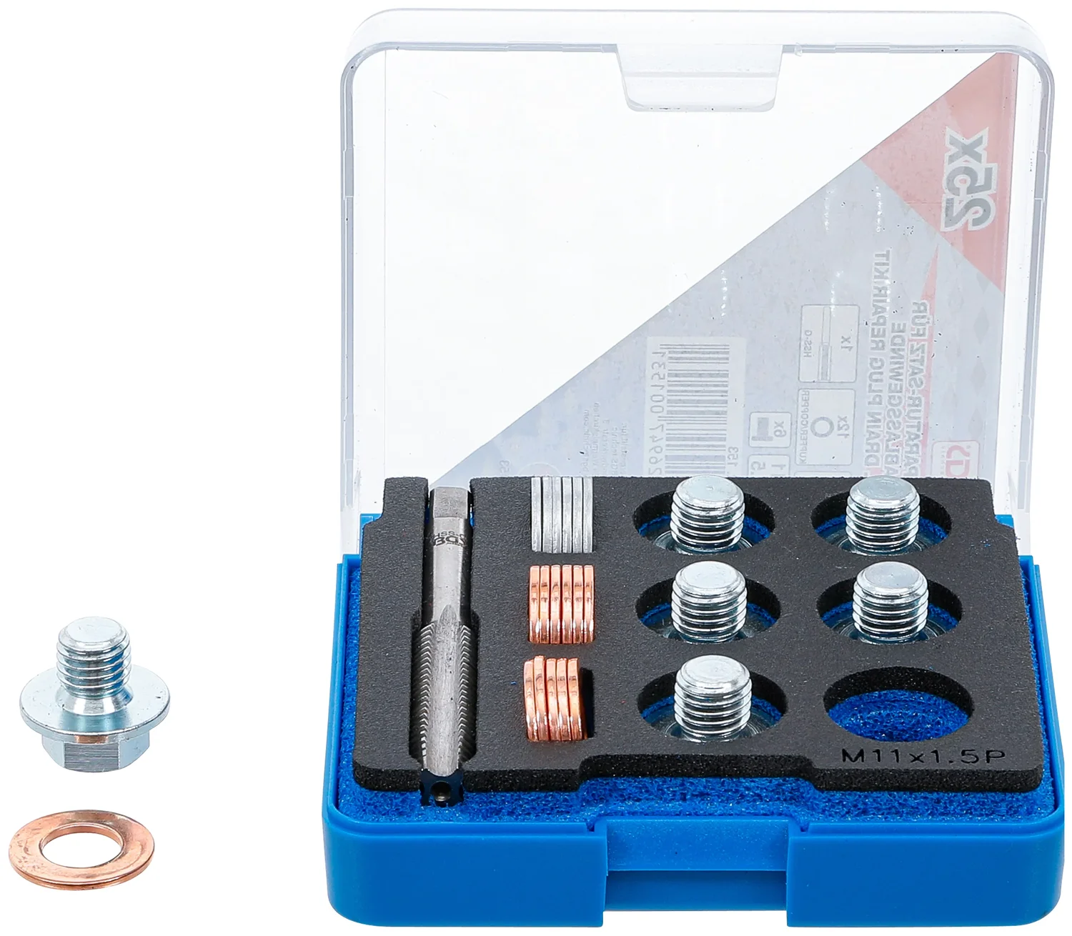 Reparationssæt til olieaftapningsgevind | M11 x 1,5 mm
