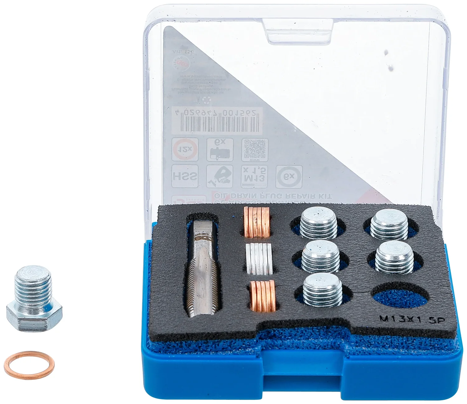 Reparationssæt til olieaftapningsgevind | M13 x 1,5 mm