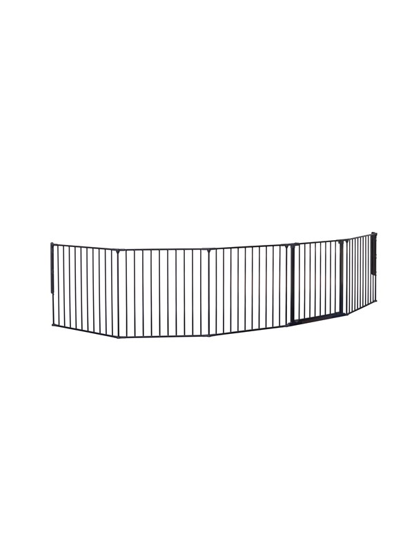 BabyDan Flex XXL sikkerhedsgitter sort 278-350 cm