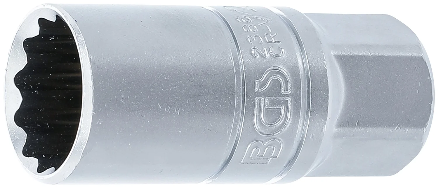 Tændrørstop med gummi, tolvkant | 12,5 mm (1/2") | 21 mm