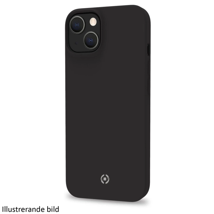 CELLY Cromo Soft rubber case iPhone 15 Plus - Black