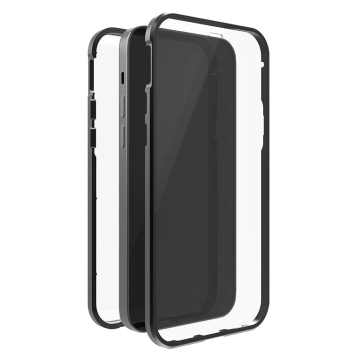 BLACK ROCK 360° Phone Case Glass iPhone 14 Pro Transp/Black