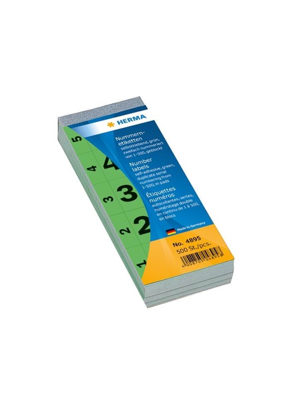 HERMA decoration adhesive - 2.8 x 5.6 cm - 100 sheets - green - paper