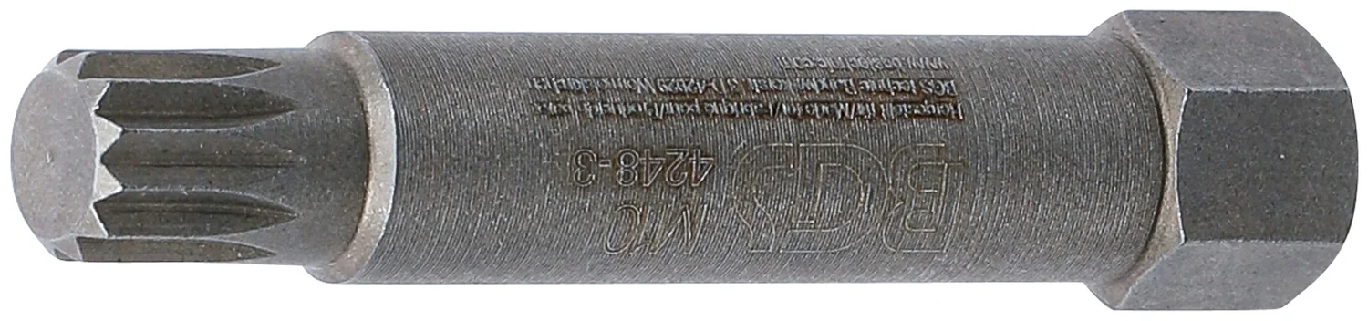 Specialbit til afmontering af remhjul på generatorer | indvendig multitand (til XZN) M10 x 64 mm