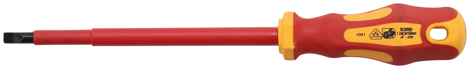 VDE-skruetrækker | kærv 6,5 mm | Klingelængde 150 mm