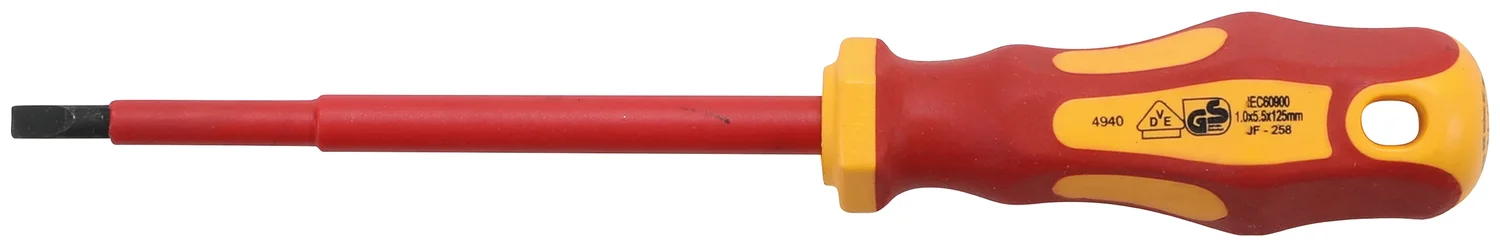 VDE-skruetrækker | kærv 5,5 mm | Klingelængde 125 mm