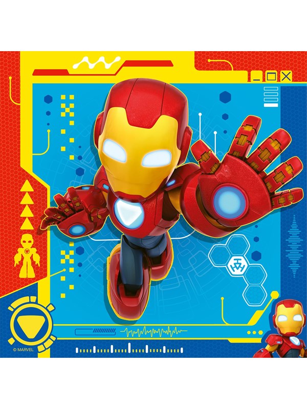 Ravensburger Iron Man & His Awesome Friends, 3x 49pc
