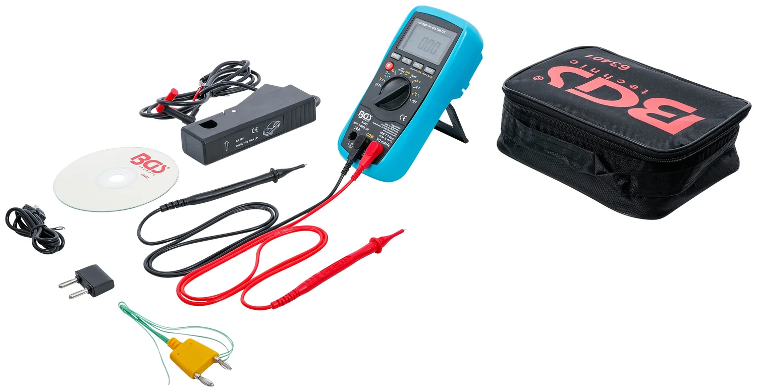 Motorkøretøjsdigitalmultimeter med USB-port