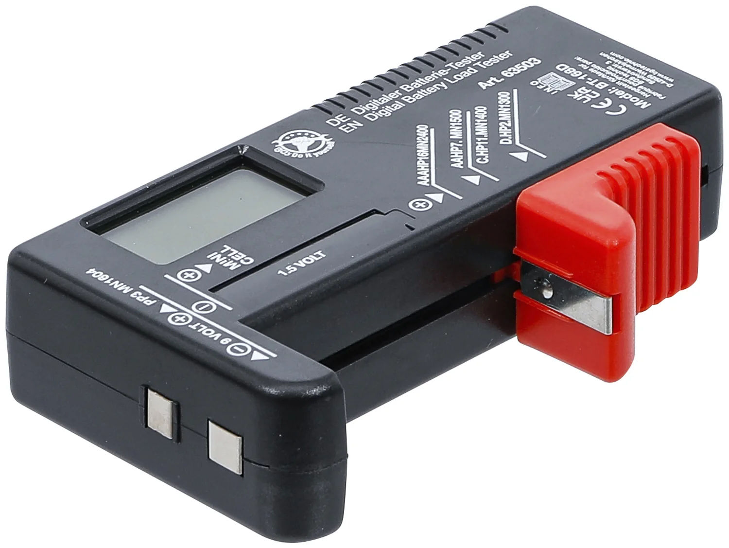 Digital batteritester | 1,5 V / 9 V
