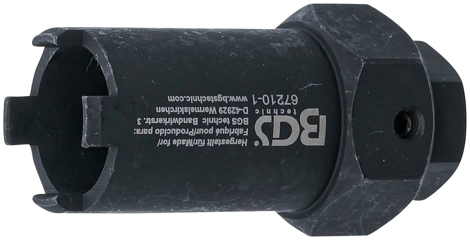 Specialindsats til dysestok | udvendig sekskant 32 mm | til Mercedes-Benz, Neoplan, Setra