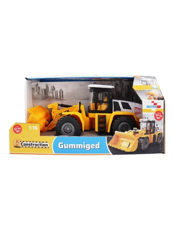 Impulse Toys Gummiged m/lys og lyd 1:16 (friction)