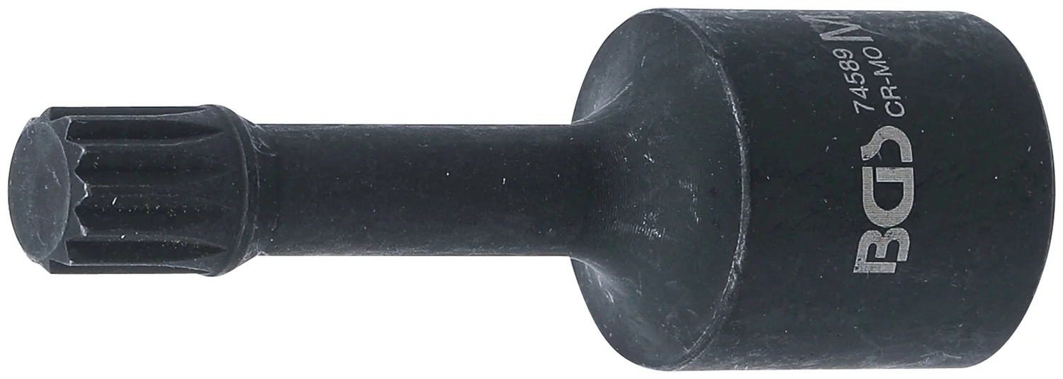 Kraftig special-bittop | længde 72 mm | 12,5 mm (1/2") | indvendig multitand (til XZN) M12 | til VAG