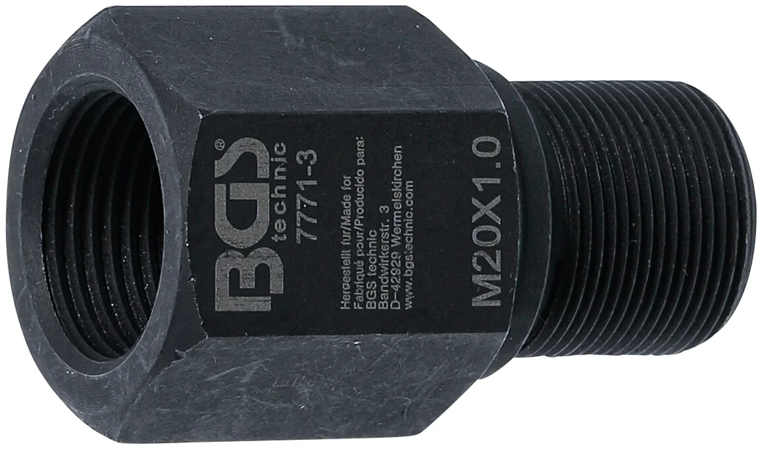 Afmonteringsadapter fra BGS 7771 | M20 x M20 x 49 mm