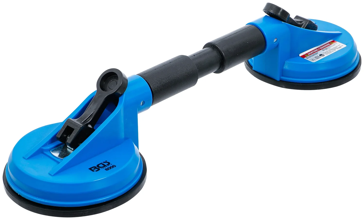 Dobbelt gummisugekop | ABS | med fleksible hoveder | Ø 120 mm | 390 mm