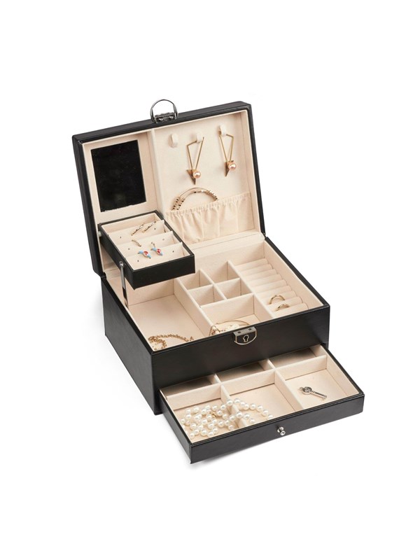 Gillian Jones - Large classic jewelry box - Black
