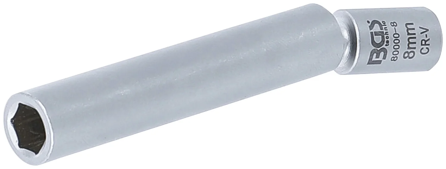 Gløde-og tændrør-sæt med leddelt top | 6,3 mm (1/4") | 8 mm