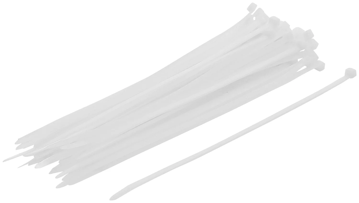 Stripsortiment | hvid | 4,8 x 250 mm | 50 dele