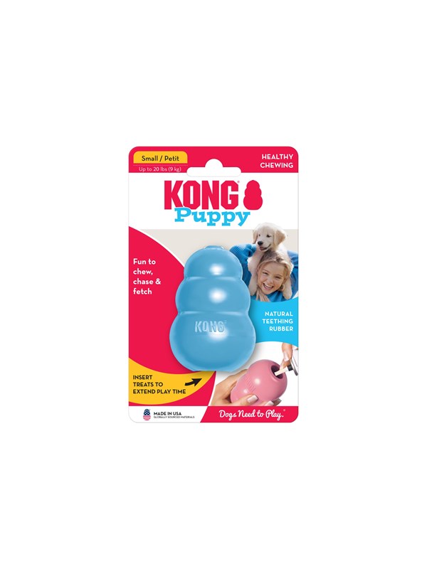 KONG Dog Toy Kong Puppy Small Assorted Colors (1-Pack)