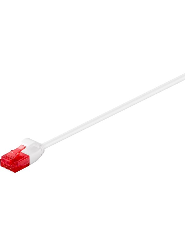Pro LAN CAT 6 slim U/UTP - Hvit - 7.5m