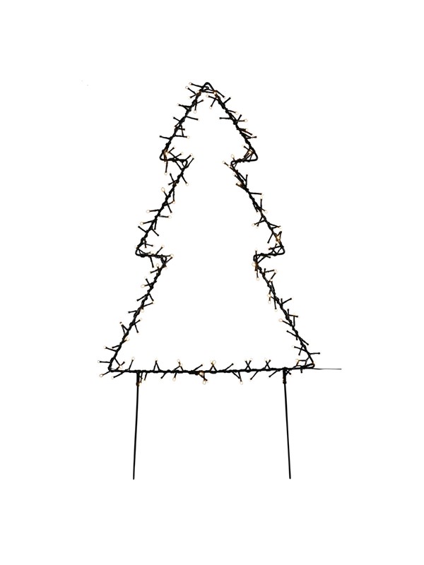 NORDIC WINTER Metal christmas tree - 75 cm 130 LED lights