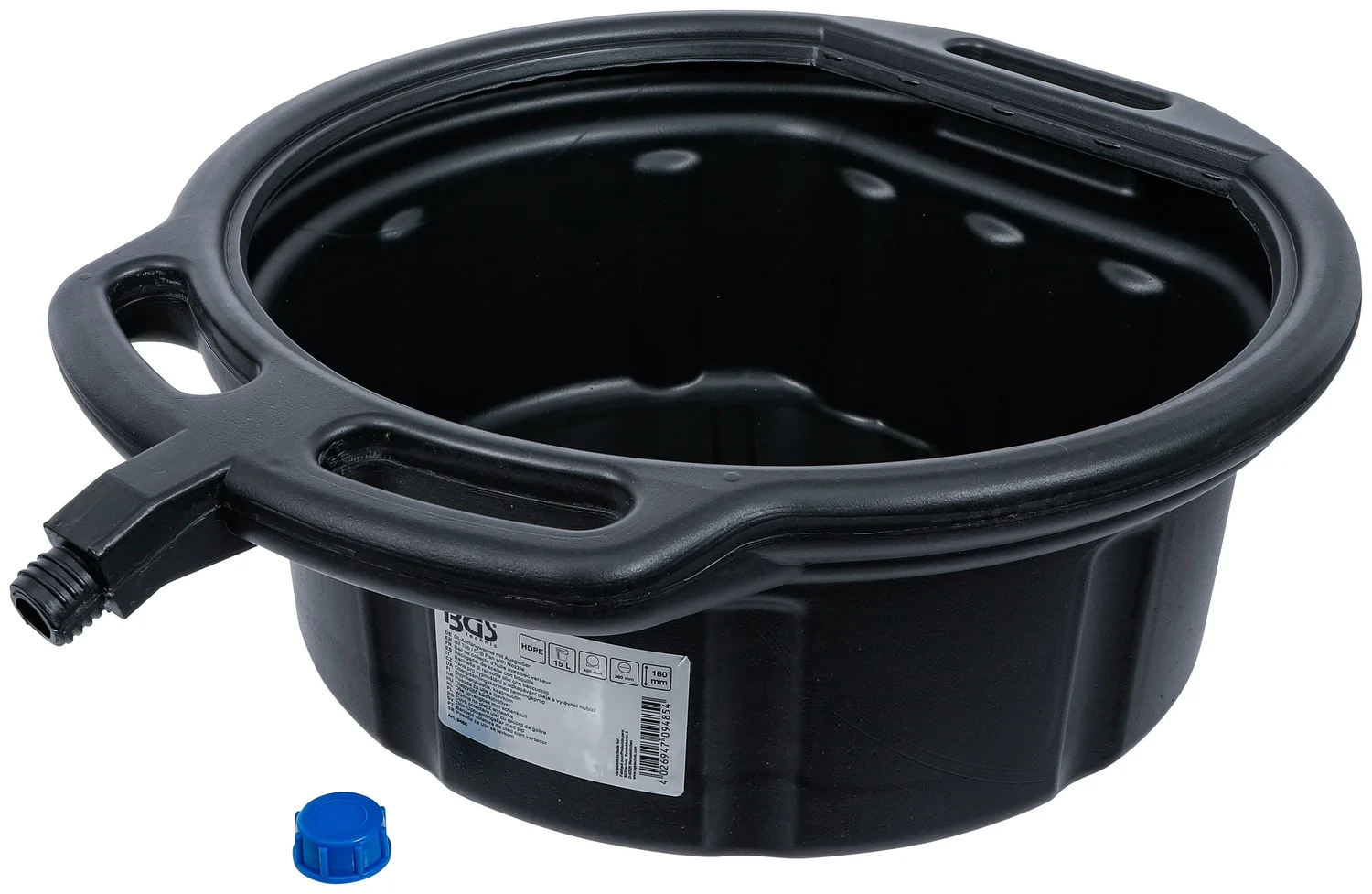 Olieopsamlingskar med tømningsprop | 15 l