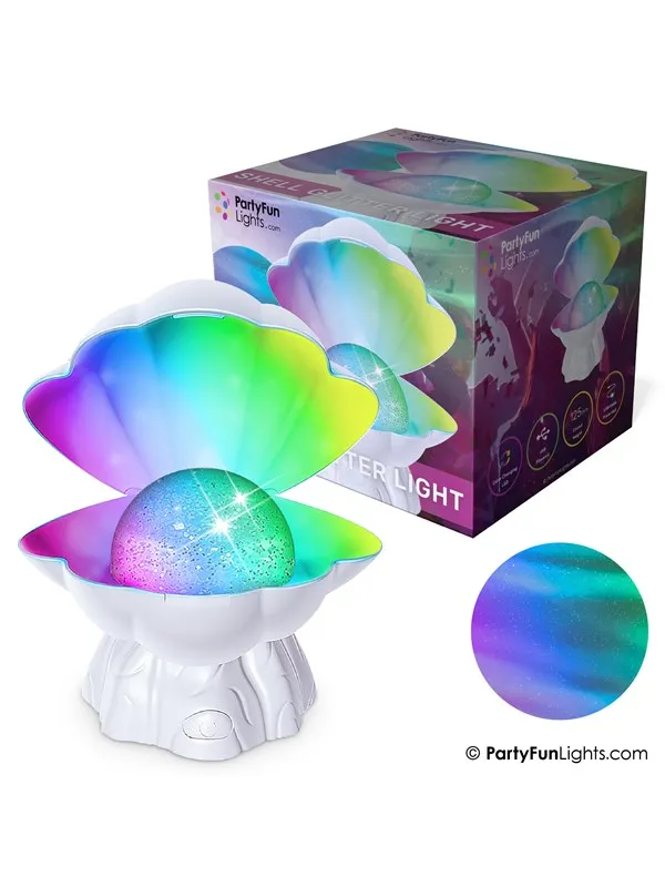 Party Funlight Skjell Glitterlys