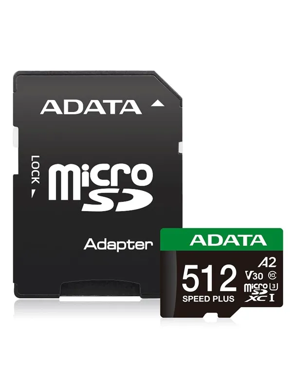 A-Data Speed Plus MicroSD/SD - 180MB/s - 512GB